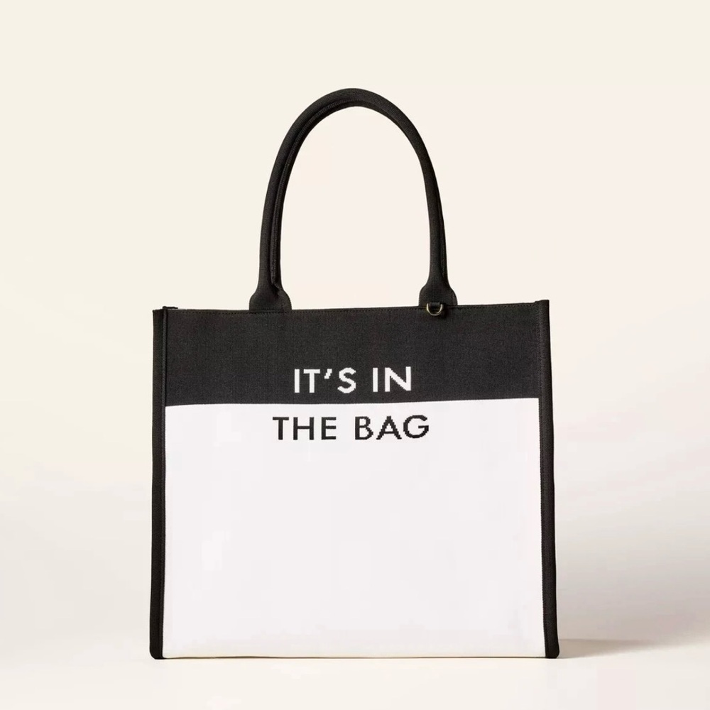 Kate Spade New York x Target Tote IT'S IN THE BAG Color Block White & BLack ❤️❤️ - Picture 6 of 8
